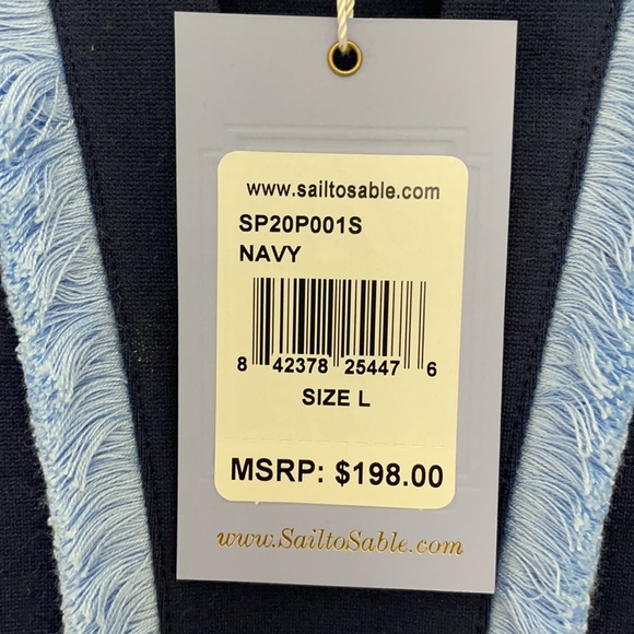 Sail to Sable Navy Tunic Dress - Sz L - Picture 5 of 6
